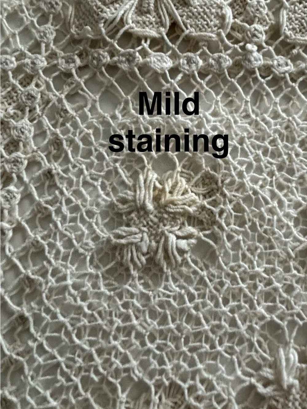 Vintage White Crochet Lace Tablecloth – Classic Home Dining 60x80 inch - Picture 7 of 11